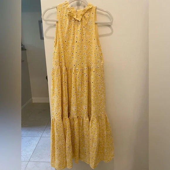 NWT, Sezane yellow eyelet dress, size 38 - Picture 6 of 8